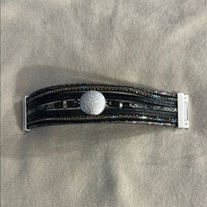 Black and Silver Multi-Strand Bracelet